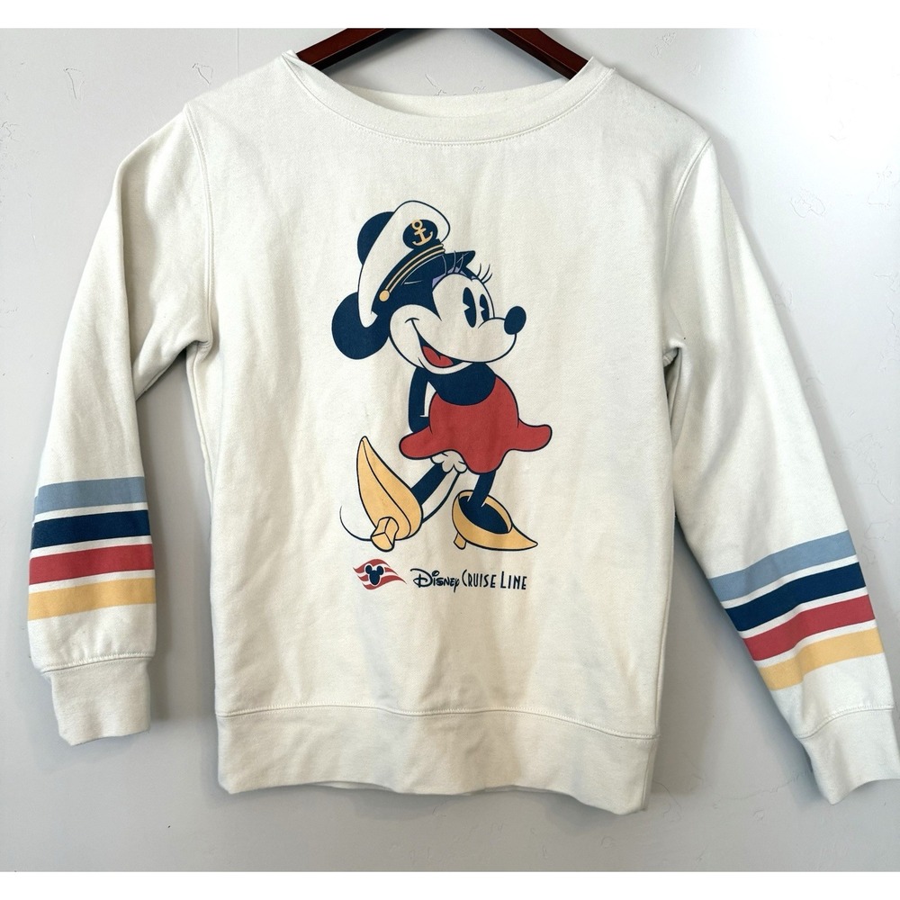 Disney Cruise Line Minnie Mouse Captain Large Sweatshirt Size S small